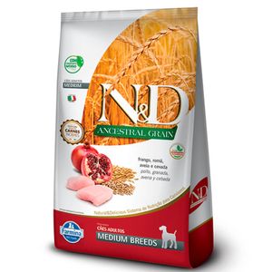 Ração N&D Ancestral para Cães Adultos de Raças Médias Sabor Frango 2,5 kg