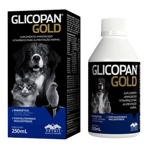Suplemento Glicopan Gold para Cães e Gatos com 250 ml