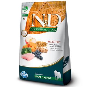 Ração N&D Selection para Cães Adultos de Raças Grandes Sabor Carne 15 kg