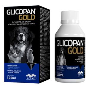 Suplemento Glicopan Gold para Cães e Gatos com 125 ml