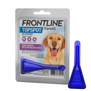 Frontline Topspot Antipulgas e Carrapatos de 20kg á 40kg