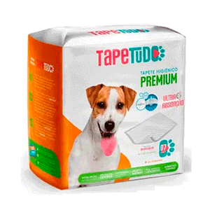Tapete Higiênico Premium Tapetudo 80x60 - Com 7 Un.