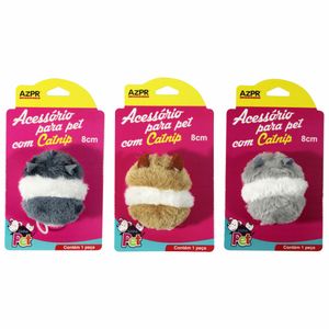 Brinquedo Pet Ratinho Bicolor 6cm - 1 Unidade
