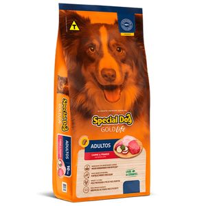 Ração Special Dog Gold Life Carne e Frango para Cães Adultos 10,1 kg