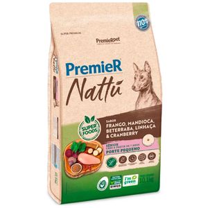 Ração Premier Nattu para Cães Sênior de Porte Pequeno Sabor Mandioca 10,1 kg
