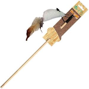 Brinquedo Vara com Rato Natural - Jambo