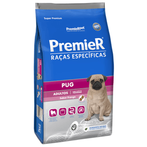 Ração Premier Raças Específicas Pug Adultos Porte Pequeno Frango 2,5 kg