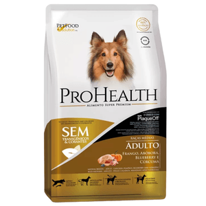 Ração ProHealth para Cães Adultos de Porte Médio Sabor Frango, Abóbora e Cúrcuma 10,1 kg