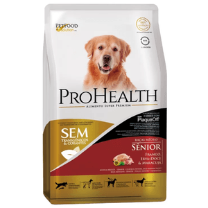 Ração ProHealth Sênior para Cães Adultos de Porte Médio Sabor Frango, Erva-Doce e Maracujá 10,1 kg