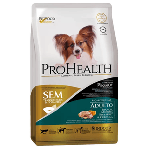 Ração ProHealth para Cães Adultos de Porte Pequeno Sabor Frango, Abóbora, Blueberry e Cúrcuma 2,5 kg