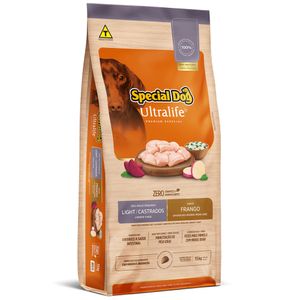 Ração Special Dog Ultralife Light para Cães de Raças Pequenas Castrados Sabor Frango e Arroz 15 kg