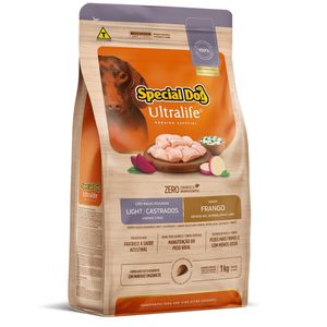 Ração Special Dog Ultralife Light para Cães de Raças Pequenas Castrados Sabor Frango e Arroz 1 kg