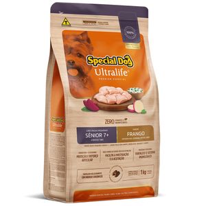 Ração Special Dog Ultralife Sênior para Cães de Raças Pequenas Sabor Frango e Arroz 1 kg
