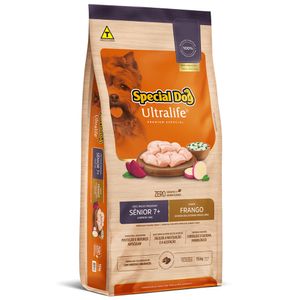 Ração Special Dog Ultralife Sênior para Cães de Raças Pequenas Sabor Frango e Arroz 15 kg