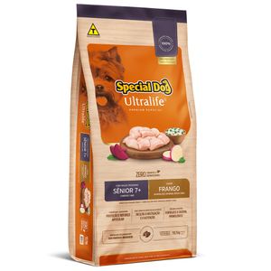 Ração Special Dog Ultralife Sênior para Cães de Raças Pequenas Sabor Frango e Arroz 10,1 kg