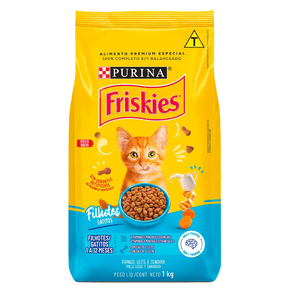 Ração Friskies Purina sabor Frango e Leite Para Gatos Filhotes 1 kg