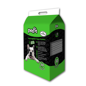 Tapete Higiênico PetFit com Carvão Ativado de Bambu 60x80cm com 30 unidades