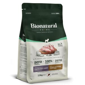 Ração Bionatural Prime Cães de Raças Pequenas Castrados ou Light Frango 2,5 kg