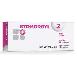 Antimicrobiano Stomorgyl para Cães e Gatos com 20 Comprimidos de 2 mg