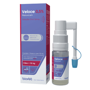 Veloce 0,5% Solução Oral Spray Frasco com 15ml