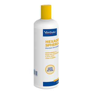 Shampoo Antisséptico Hexadene Spherulites para Cães e Gatos com 500 ml