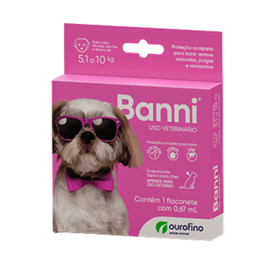 Antipulgas Banni para Cães 0,67ml de 5kg á 10kg