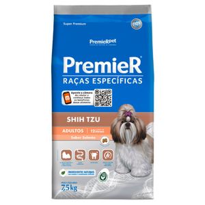 Ração Premier Raças Específicas Para Cães Shih Tzu Adultos Sabor Salmão 7,5 kg