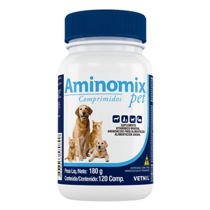 Suplemento Aminomix Pet com 120 Comprimidos