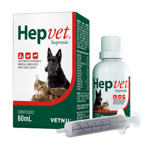 Suplemento Hepvet Suspensão em 60ml