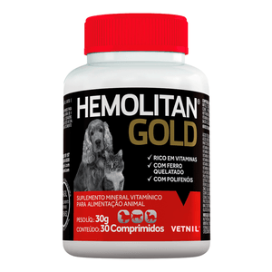 Suplemento Hemolitan Gold com 30 Comprimidos