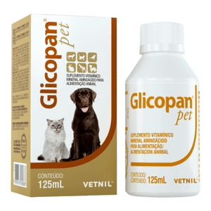 Suplemento Glicopan Pet para Cães e Gatos com 125 ml