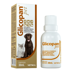 Suplemento Glicopan Pet para Cães e Gatos com 30 ml