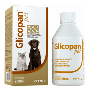 Suplemento Glicopan Pet para Cães e Gatos com 250 ml