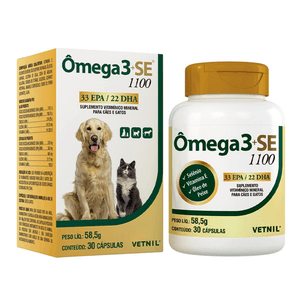 Suplemento Ômega 3 + SE 1100mg com 30 Cápsulas