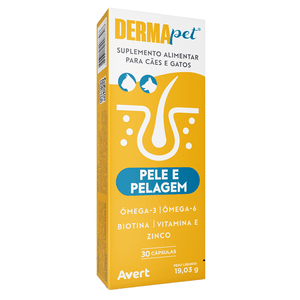 Suplemento Dermapet com 30 Cápsulas