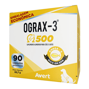 Suplemento Ograx-3 500 com 90 Cápsulas