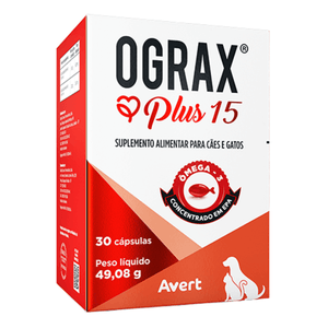 Suplemento Ograx Plus 15 com 30 Cápsulas