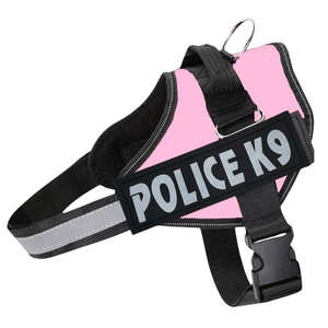 Peitoral para Cães cor Rosa Police K9 G