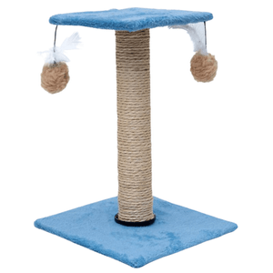Arranhador com plataforma quadrada Azul