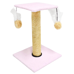 Arranhador com plataforma quadrada Rosa