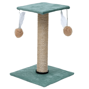 Arranhador com plataforma quadrada Verde