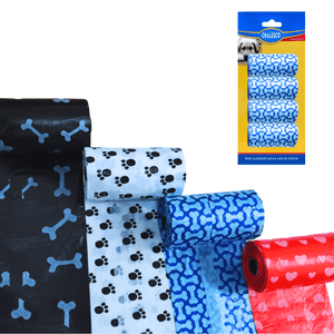 Refil de Sacolas Higiênicas Cata Caca Sortidos 1 Unidade