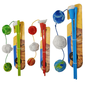 Varinha para Gatos Wool Cores Sortidas 1 Unidade