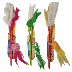 Varinha para Gatos Seizo Cores Sortidas 1 Unidade