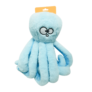 Mordedor de Pelúcia Frizzy Octopus Azul Claro G