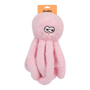 Mordedor de Pelúcia Frizzy Octopus Rosa G