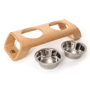 Comedouro de Inox Bangkok Duplo P com 2x480ml