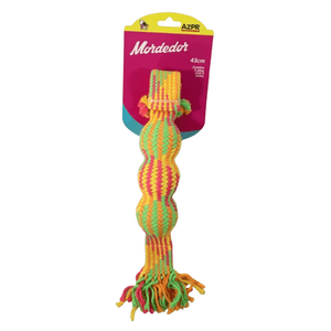 Brinquedo Pet Mordedor de Elastano com 3 Bolas Internas de Borracha