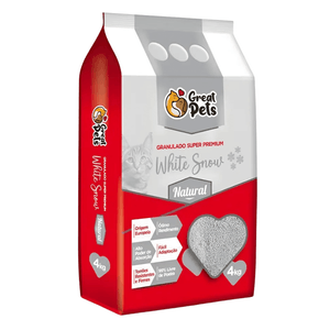 Granulado Higiênico  White Snow Great Pets em 4kg