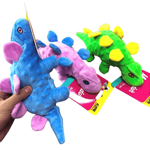 Mordedor de Pelúcia Dino com Apito Cores Sortidas 1 unidade
